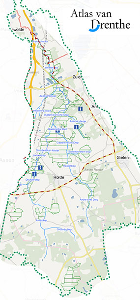 Kaart Drenthe