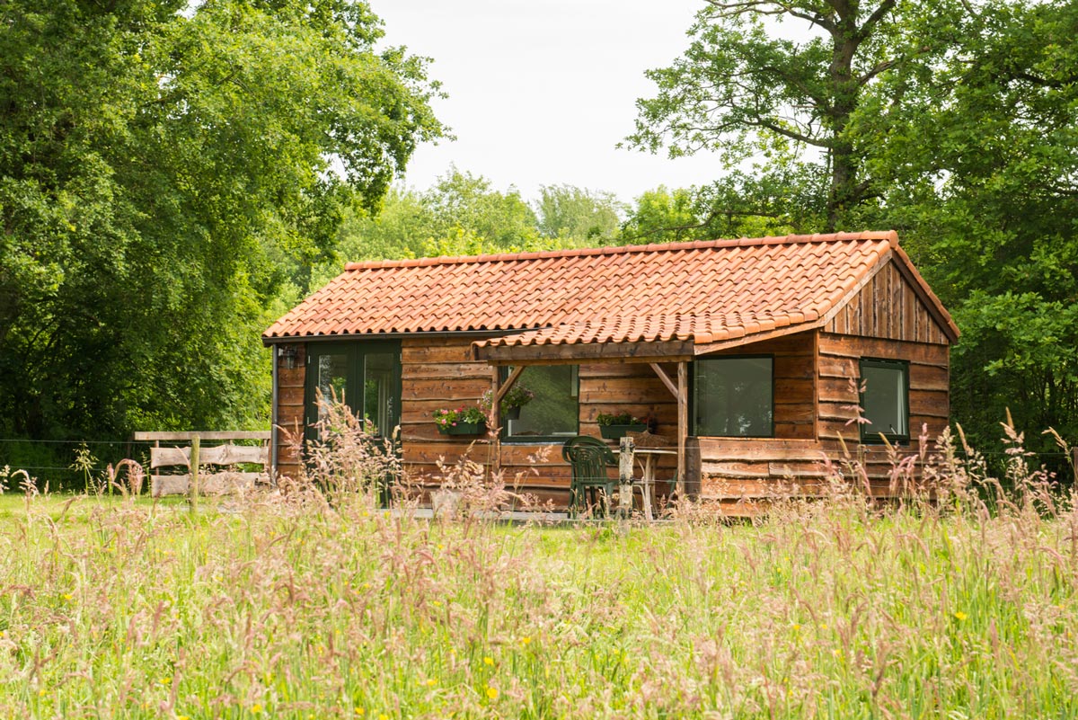 ligging huisje aan de rand van het landgoed